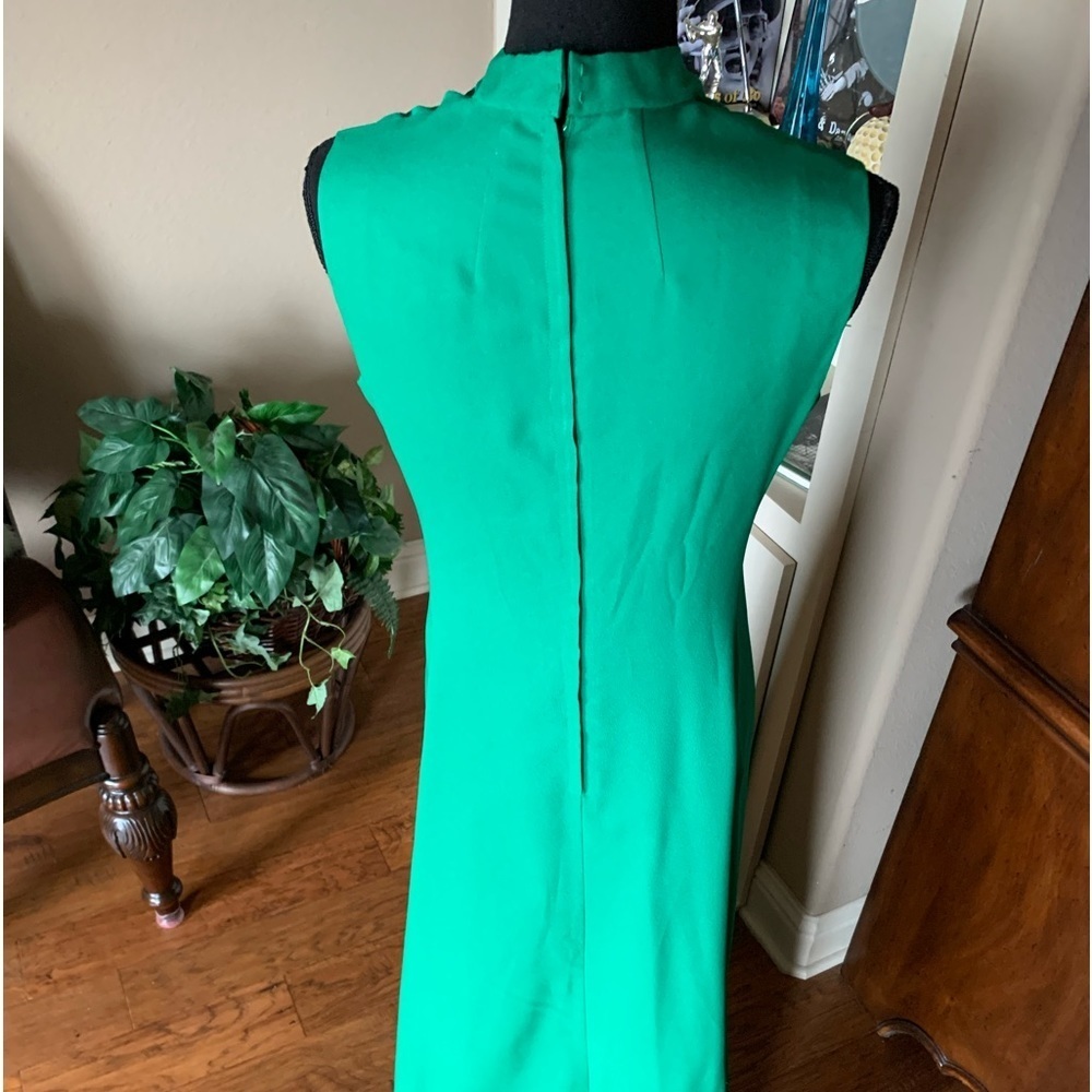 Vintage Handmade Green Maxi Dress - Picture 6 of 11